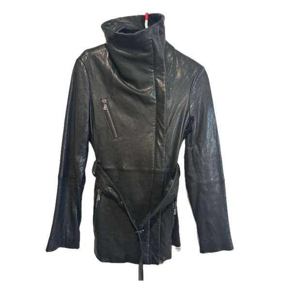 Black leather jacket - Picture 7 of 7